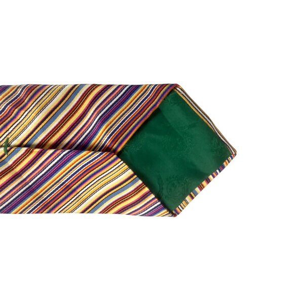 Tommy Hilfiger Silk Tie Multicolor Houndstooth Stripe Preppy Business Office - Picture 7 of 10